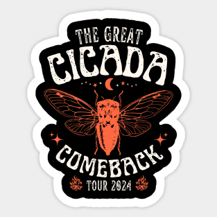 The Great Cicada Comeback Tour 2024 Sticker